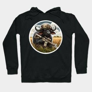 African Buffalo Tactical Hoodie